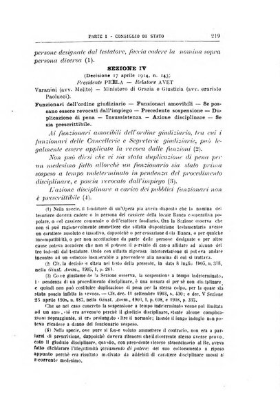 La giustizia amministrativa raccolta di decisioni e pareri del Consiglio di Stato, decisioni della Corte dei conti, sentenze della Cassazione di Roma, e decisioni delle Giunte provinciali amministrative