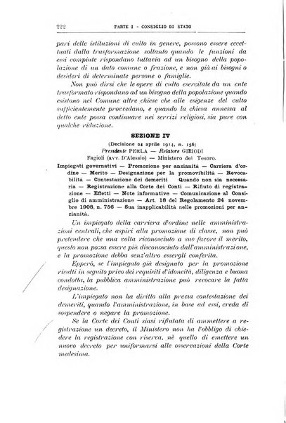 La giustizia amministrativa raccolta di decisioni e pareri del Consiglio di Stato, decisioni della Corte dei conti, sentenze della Cassazione di Roma, e decisioni delle Giunte provinciali amministrative