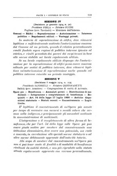 La giustizia amministrativa raccolta di decisioni e pareri del Consiglio di Stato, decisioni della Corte dei conti, sentenze della Cassazione di Roma, e decisioni delle Giunte provinciali amministrative