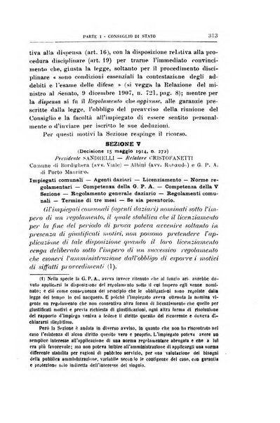 La giustizia amministrativa raccolta di decisioni e pareri del Consiglio di Stato, decisioni della Corte dei conti, sentenze della Cassazione di Roma, e decisioni delle Giunte provinciali amministrative