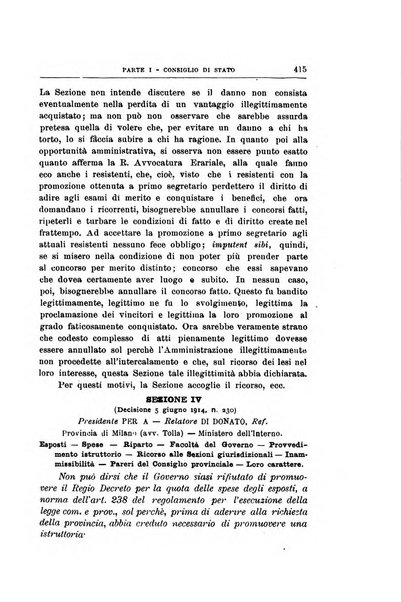 La giustizia amministrativa raccolta di decisioni e pareri del Consiglio di Stato, decisioni della Corte dei conti, sentenze della Cassazione di Roma, e decisioni delle Giunte provinciali amministrative