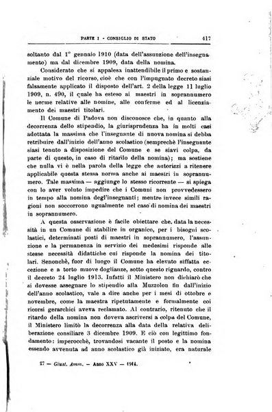 La giustizia amministrativa raccolta di decisioni e pareri del Consiglio di Stato, decisioni della Corte dei conti, sentenze della Cassazione di Roma, e decisioni delle Giunte provinciali amministrative