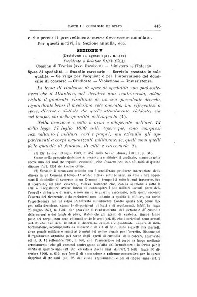 La giustizia amministrativa raccolta di decisioni e pareri del Consiglio di Stato, decisioni della Corte dei conti, sentenze della Cassazione di Roma, e decisioni delle Giunte provinciali amministrative