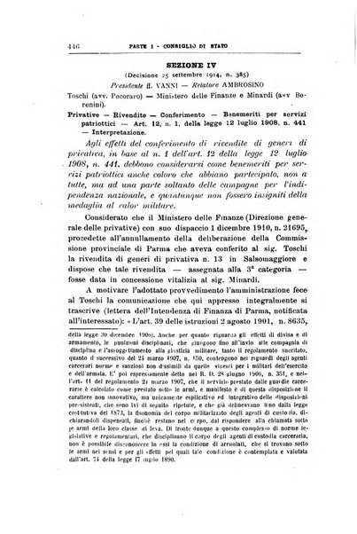 La giustizia amministrativa raccolta di decisioni e pareri del Consiglio di Stato, decisioni della Corte dei conti, sentenze della Cassazione di Roma, e decisioni delle Giunte provinciali amministrative