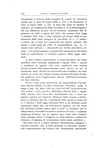 La giustizia amministrativa raccolta di decisioni e pareri del Consiglio di Stato, decisioni della Corte dei conti, sentenze della Cassazione di Roma, e decisioni delle Giunte provinciali amministrative