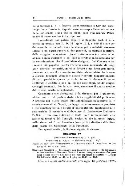 La giustizia amministrativa raccolta di decisioni e pareri del Consiglio di Stato, decisioni della Corte dei conti, sentenze della Cassazione di Roma, e decisioni delle Giunte provinciali amministrative