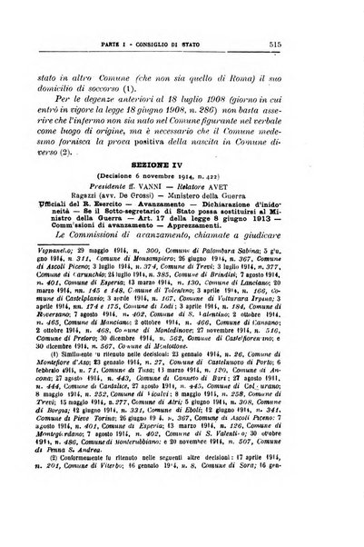 La giustizia amministrativa raccolta di decisioni e pareri del Consiglio di Stato, decisioni della Corte dei conti, sentenze della Cassazione di Roma, e decisioni delle Giunte provinciali amministrative