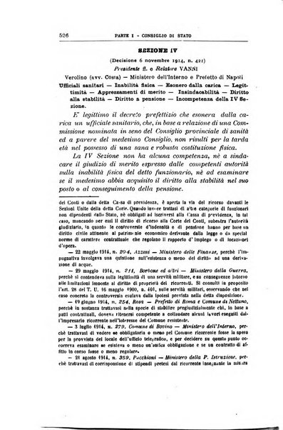 La giustizia amministrativa raccolta di decisioni e pareri del Consiglio di Stato, decisioni della Corte dei conti, sentenze della Cassazione di Roma, e decisioni delle Giunte provinciali amministrative