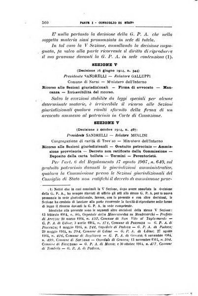 La giustizia amministrativa raccolta di decisioni e pareri del Consiglio di Stato, decisioni della Corte dei conti, sentenze della Cassazione di Roma, e decisioni delle Giunte provinciali amministrative