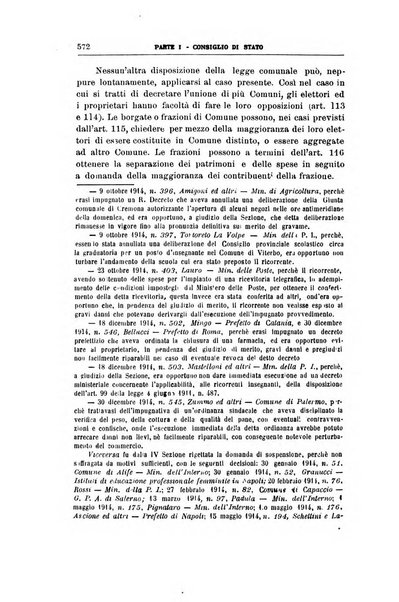 La giustizia amministrativa raccolta di decisioni e pareri del Consiglio di Stato, decisioni della Corte dei conti, sentenze della Cassazione di Roma, e decisioni delle Giunte provinciali amministrative