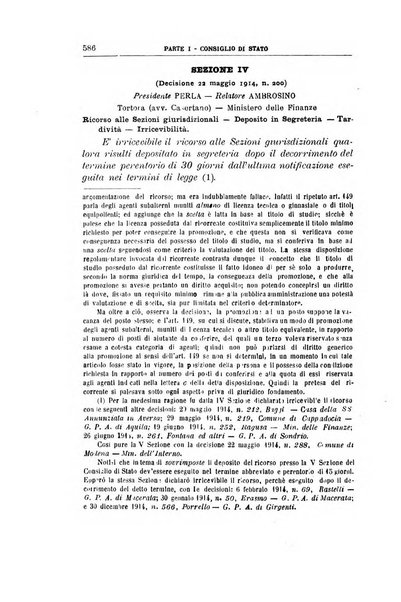 La giustizia amministrativa raccolta di decisioni e pareri del Consiglio di Stato, decisioni della Corte dei conti, sentenze della Cassazione di Roma, e decisioni delle Giunte provinciali amministrative