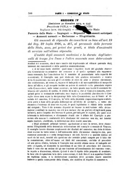 La giustizia amministrativa raccolta di decisioni e pareri del Consiglio di Stato, decisioni della Corte dei conti, sentenze della Cassazione di Roma, e decisioni delle Giunte provinciali amministrative