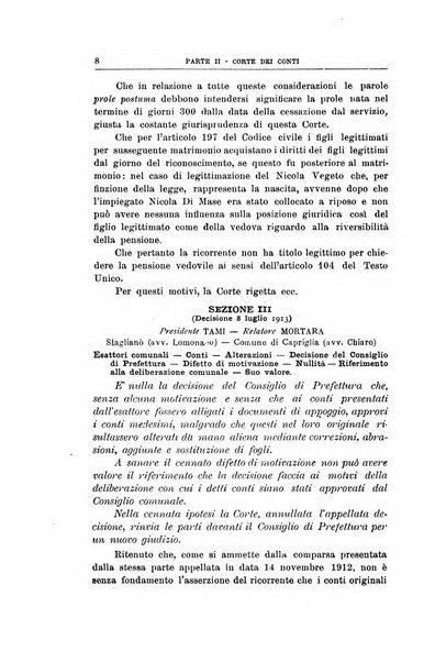 La giustizia amministrativa raccolta di decisioni e pareri del Consiglio di Stato, decisioni della Corte dei conti, sentenze della Cassazione di Roma, e decisioni delle Giunte provinciali amministrative