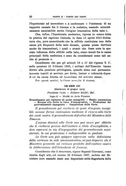 La giustizia amministrativa raccolta di decisioni e pareri del Consiglio di Stato, decisioni della Corte dei conti, sentenze della Cassazione di Roma, e decisioni delle Giunte provinciali amministrative