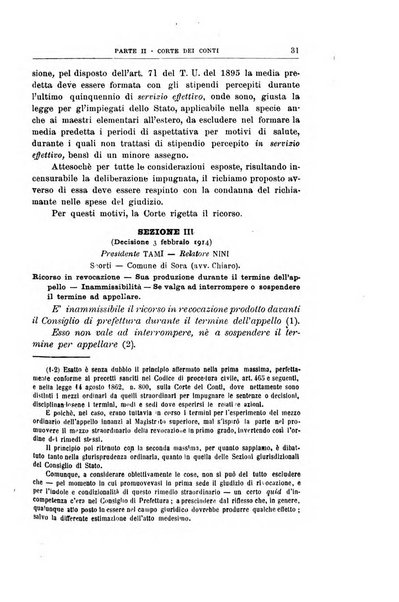 La giustizia amministrativa raccolta di decisioni e pareri del Consiglio di Stato, decisioni della Corte dei conti, sentenze della Cassazione di Roma, e decisioni delle Giunte provinciali amministrative