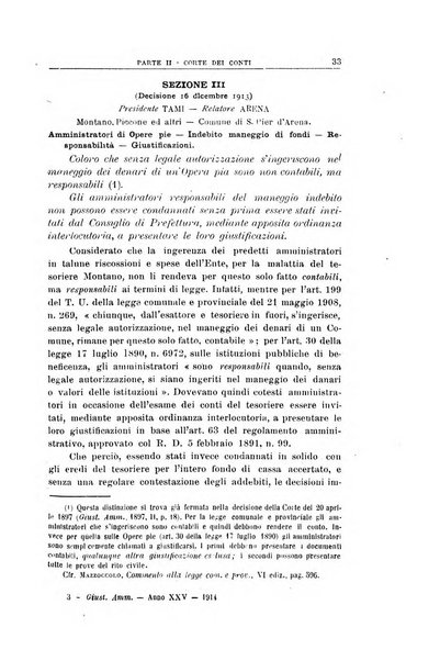 La giustizia amministrativa raccolta di decisioni e pareri del Consiglio di Stato, decisioni della Corte dei conti, sentenze della Cassazione di Roma, e decisioni delle Giunte provinciali amministrative