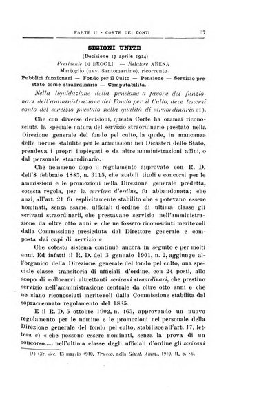 La giustizia amministrativa raccolta di decisioni e pareri del Consiglio di Stato, decisioni della Corte dei conti, sentenze della Cassazione di Roma, e decisioni delle Giunte provinciali amministrative