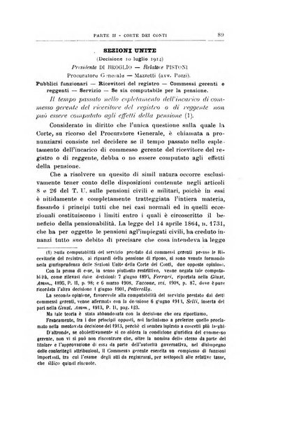 La giustizia amministrativa raccolta di decisioni e pareri del Consiglio di Stato, decisioni della Corte dei conti, sentenze della Cassazione di Roma, e decisioni delle Giunte provinciali amministrative