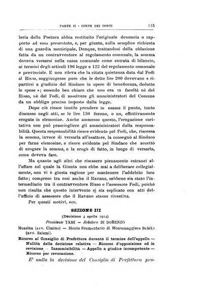 La giustizia amministrativa raccolta di decisioni e pareri del Consiglio di Stato, decisioni della Corte dei conti, sentenze della Cassazione di Roma, e decisioni delle Giunte provinciali amministrative