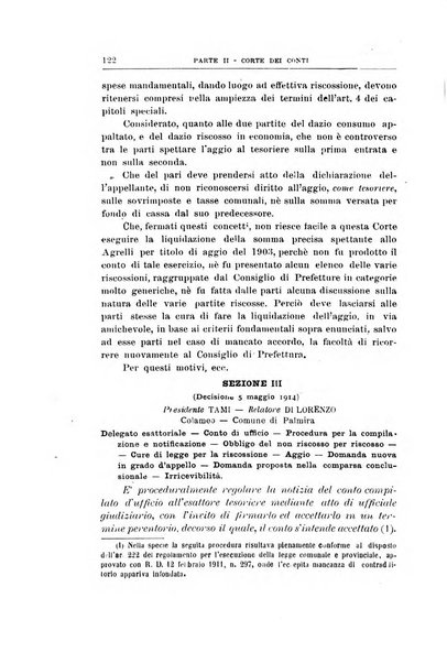 La giustizia amministrativa raccolta di decisioni e pareri del Consiglio di Stato, decisioni della Corte dei conti, sentenze della Cassazione di Roma, e decisioni delle Giunte provinciali amministrative