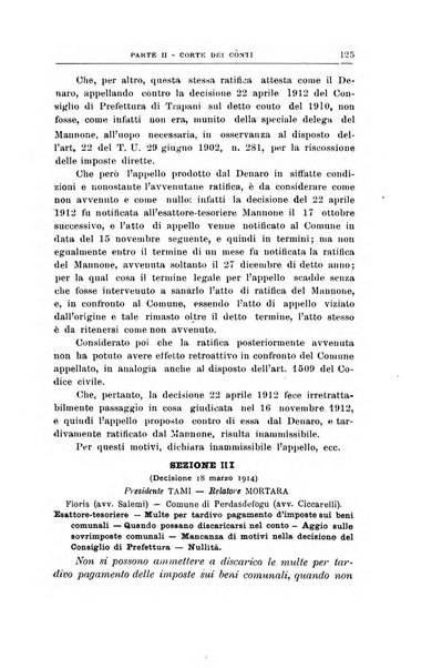 La giustizia amministrativa raccolta di decisioni e pareri del Consiglio di Stato, decisioni della Corte dei conti, sentenze della Cassazione di Roma, e decisioni delle Giunte provinciali amministrative