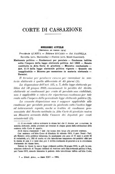 La giustizia amministrativa raccolta di decisioni e pareri del Consiglio di Stato, decisioni della Corte dei conti, sentenze della Cassazione di Roma, e decisioni delle Giunte provinciali amministrative