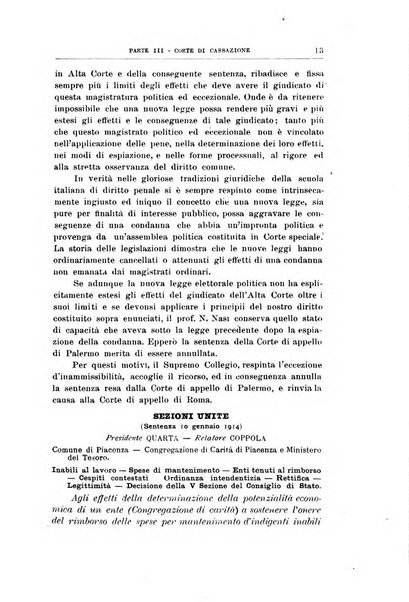 La giustizia amministrativa raccolta di decisioni e pareri del Consiglio di Stato, decisioni della Corte dei conti, sentenze della Cassazione di Roma, e decisioni delle Giunte provinciali amministrative