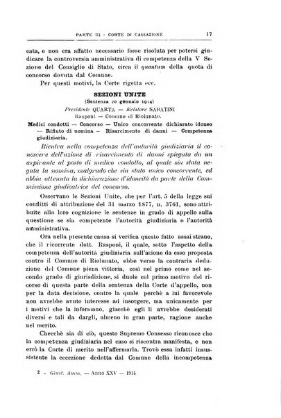 La giustizia amministrativa raccolta di decisioni e pareri del Consiglio di Stato, decisioni della Corte dei conti, sentenze della Cassazione di Roma, e decisioni delle Giunte provinciali amministrative