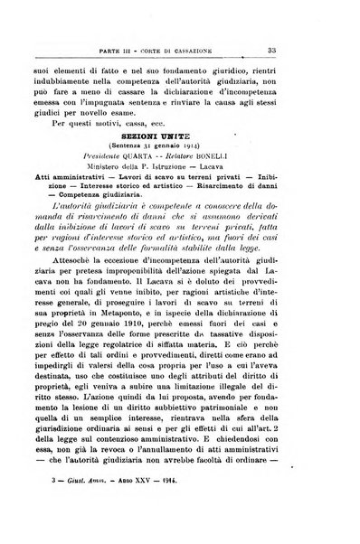 La giustizia amministrativa raccolta di decisioni e pareri del Consiglio di Stato, decisioni della Corte dei conti, sentenze della Cassazione di Roma, e decisioni delle Giunte provinciali amministrative