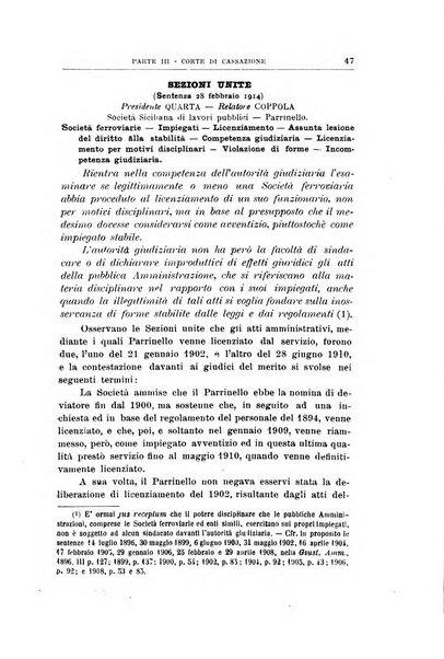 La giustizia amministrativa raccolta di decisioni e pareri del Consiglio di Stato, decisioni della Corte dei conti, sentenze della Cassazione di Roma, e decisioni delle Giunte provinciali amministrative