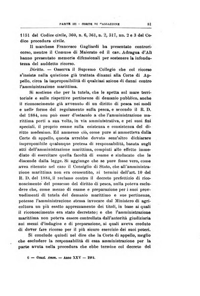 La giustizia amministrativa raccolta di decisioni e pareri del Consiglio di Stato, decisioni della Corte dei conti, sentenze della Cassazione di Roma, e decisioni delle Giunte provinciali amministrative