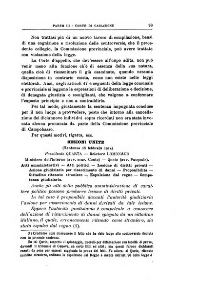 La giustizia amministrativa raccolta di decisioni e pareri del Consiglio di Stato, decisioni della Corte dei conti, sentenze della Cassazione di Roma, e decisioni delle Giunte provinciali amministrative