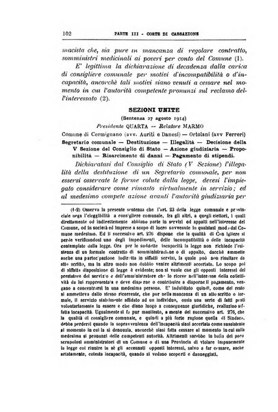 La giustizia amministrativa raccolta di decisioni e pareri del Consiglio di Stato, decisioni della Corte dei conti, sentenze della Cassazione di Roma, e decisioni delle Giunte provinciali amministrative