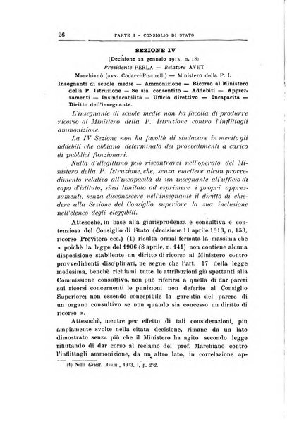 La giustizia amministrativa raccolta di decisioni e pareri del Consiglio di Stato, decisioni della Corte dei conti, sentenze della Cassazione di Roma, e decisioni delle Giunte provinciali amministrative