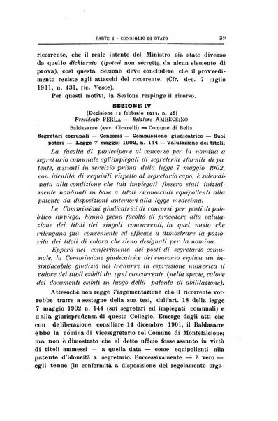 La giustizia amministrativa raccolta di decisioni e pareri del Consiglio di Stato, decisioni della Corte dei conti, sentenze della Cassazione di Roma, e decisioni delle Giunte provinciali amministrative