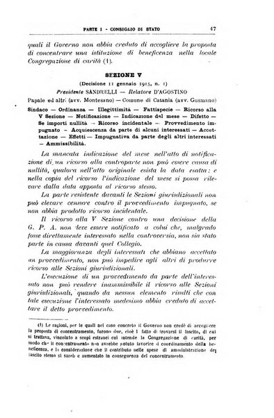 La giustizia amministrativa raccolta di decisioni e pareri del Consiglio di Stato, decisioni della Corte dei conti, sentenze della Cassazione di Roma, e decisioni delle Giunte provinciali amministrative