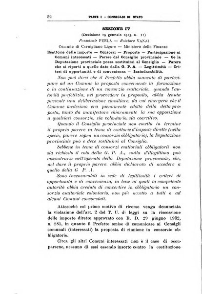 La giustizia amministrativa raccolta di decisioni e pareri del Consiglio di Stato, decisioni della Corte dei conti, sentenze della Cassazione di Roma, e decisioni delle Giunte provinciali amministrative