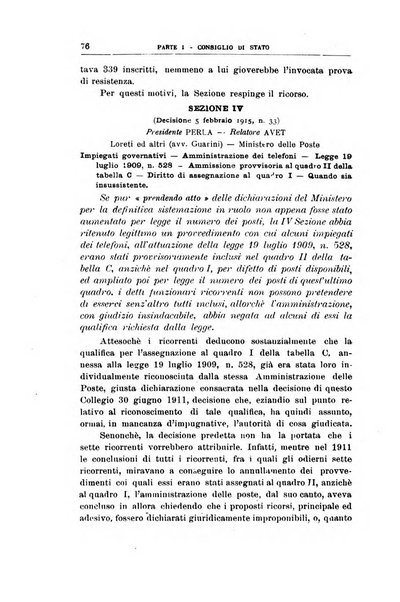 La giustizia amministrativa raccolta di decisioni e pareri del Consiglio di Stato, decisioni della Corte dei conti, sentenze della Cassazione di Roma, e decisioni delle Giunte provinciali amministrative