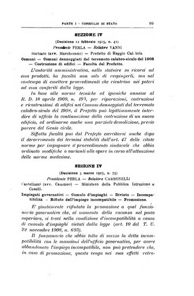 La giustizia amministrativa raccolta di decisioni e pareri del Consiglio di Stato, decisioni della Corte dei conti, sentenze della Cassazione di Roma, e decisioni delle Giunte provinciali amministrative