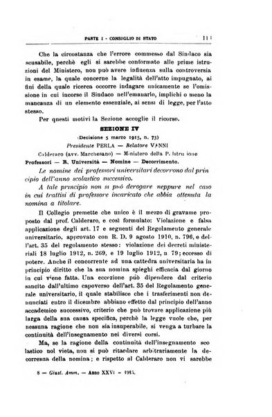 La giustizia amministrativa raccolta di decisioni e pareri del Consiglio di Stato, decisioni della Corte dei conti, sentenze della Cassazione di Roma, e decisioni delle Giunte provinciali amministrative