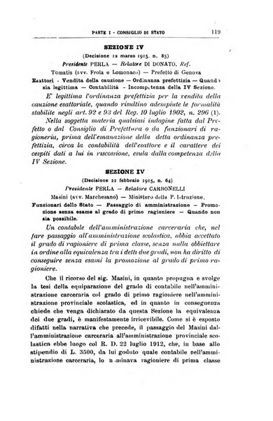 La giustizia amministrativa raccolta di decisioni e pareri del Consiglio di Stato, decisioni della Corte dei conti, sentenze della Cassazione di Roma, e decisioni delle Giunte provinciali amministrative