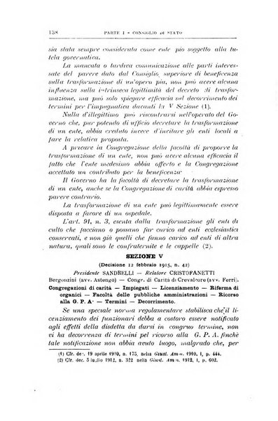 La giustizia amministrativa raccolta di decisioni e pareri del Consiglio di Stato, decisioni della Corte dei conti, sentenze della Cassazione di Roma, e decisioni delle Giunte provinciali amministrative