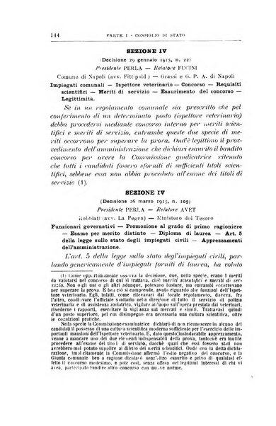 La giustizia amministrativa raccolta di decisioni e pareri del Consiglio di Stato, decisioni della Corte dei conti, sentenze della Cassazione di Roma, e decisioni delle Giunte provinciali amministrative