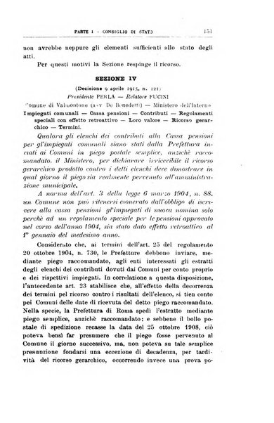 La giustizia amministrativa raccolta di decisioni e pareri del Consiglio di Stato, decisioni della Corte dei conti, sentenze della Cassazione di Roma, e decisioni delle Giunte provinciali amministrative