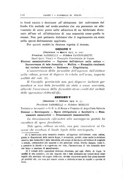 La giustizia amministrativa raccolta di decisioni e pareri del Consiglio di Stato, decisioni della Corte dei conti, sentenze della Cassazione di Roma, e decisioni delle Giunte provinciali amministrative