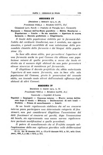 La giustizia amministrativa raccolta di decisioni e pareri del Consiglio di Stato, decisioni della Corte dei conti, sentenze della Cassazione di Roma, e decisioni delle Giunte provinciali amministrative