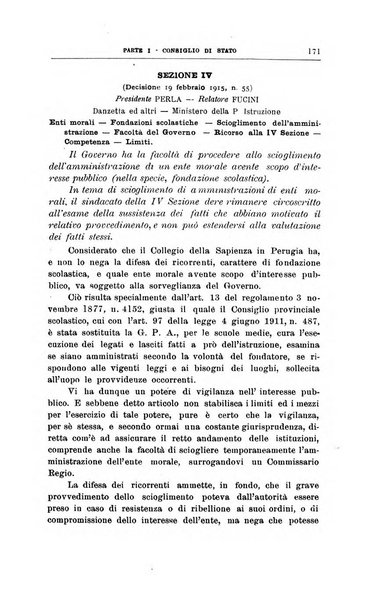 La giustizia amministrativa raccolta di decisioni e pareri del Consiglio di Stato, decisioni della Corte dei conti, sentenze della Cassazione di Roma, e decisioni delle Giunte provinciali amministrative