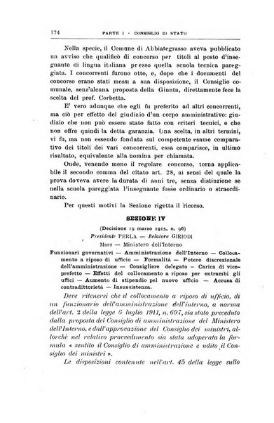 La giustizia amministrativa raccolta di decisioni e pareri del Consiglio di Stato, decisioni della Corte dei conti, sentenze della Cassazione di Roma, e decisioni delle Giunte provinciali amministrative