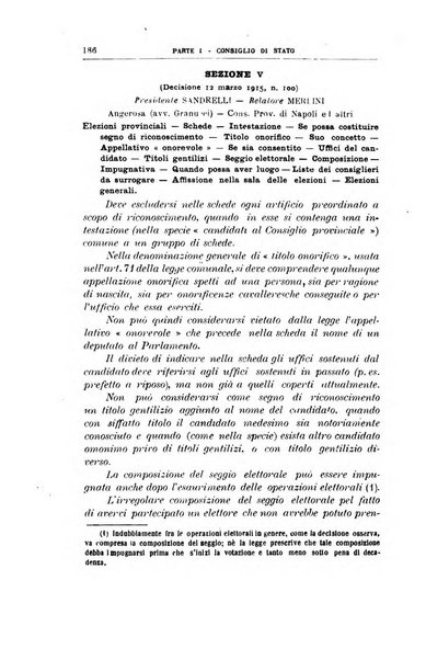 La giustizia amministrativa raccolta di decisioni e pareri del Consiglio di Stato, decisioni della Corte dei conti, sentenze della Cassazione di Roma, e decisioni delle Giunte provinciali amministrative