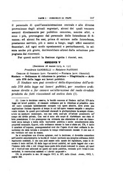 La giustizia amministrativa raccolta di decisioni e pareri del Consiglio di Stato, decisioni della Corte dei conti, sentenze della Cassazione di Roma, e decisioni delle Giunte provinciali amministrative